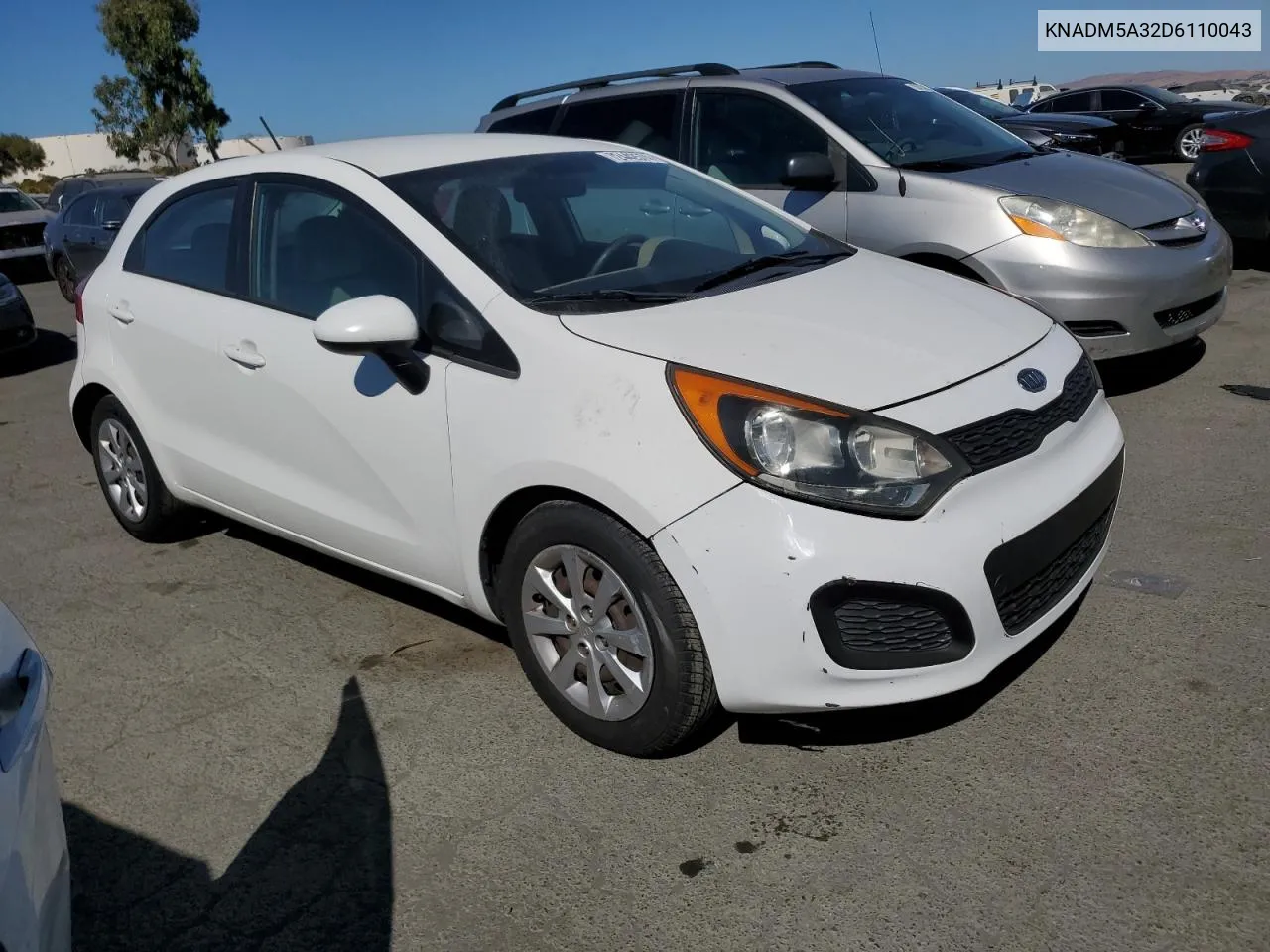 KNADM5A32D6110043 2013 Kia Rio Lx