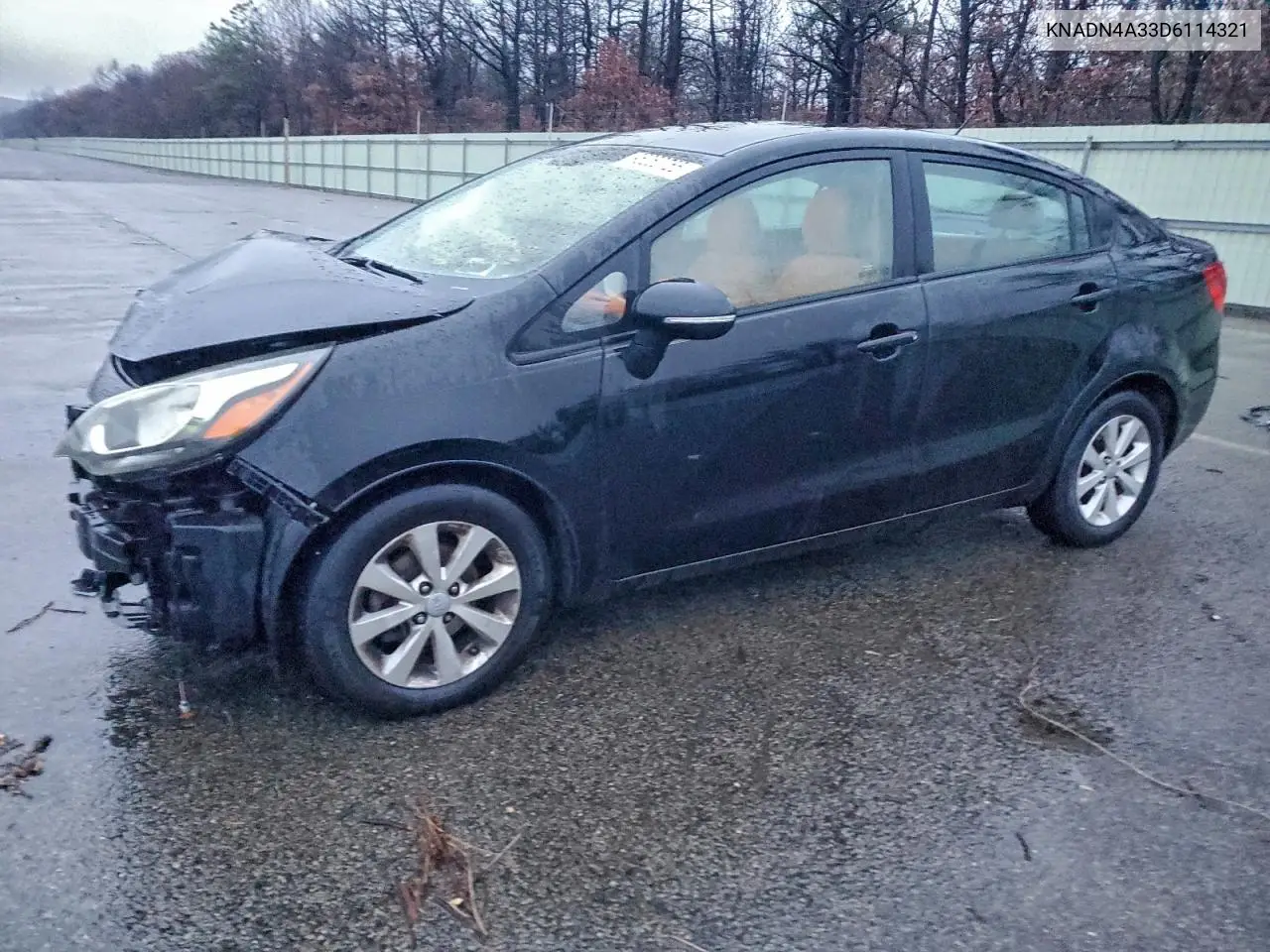 KNADN4A33D6114321 2013 Kia Rio Ex
