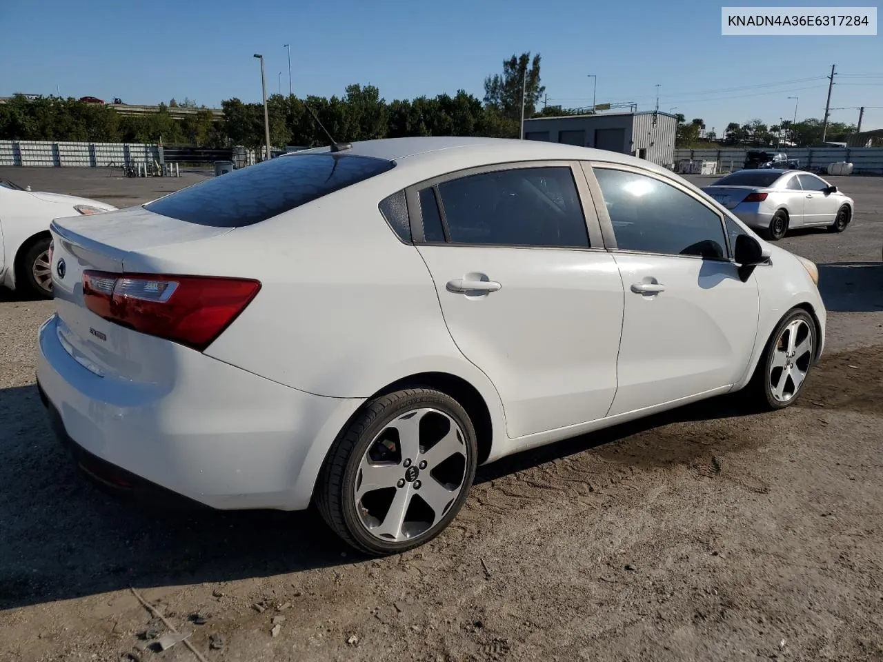 KNADN4A36E6317284 2014 Kia Rio Ex