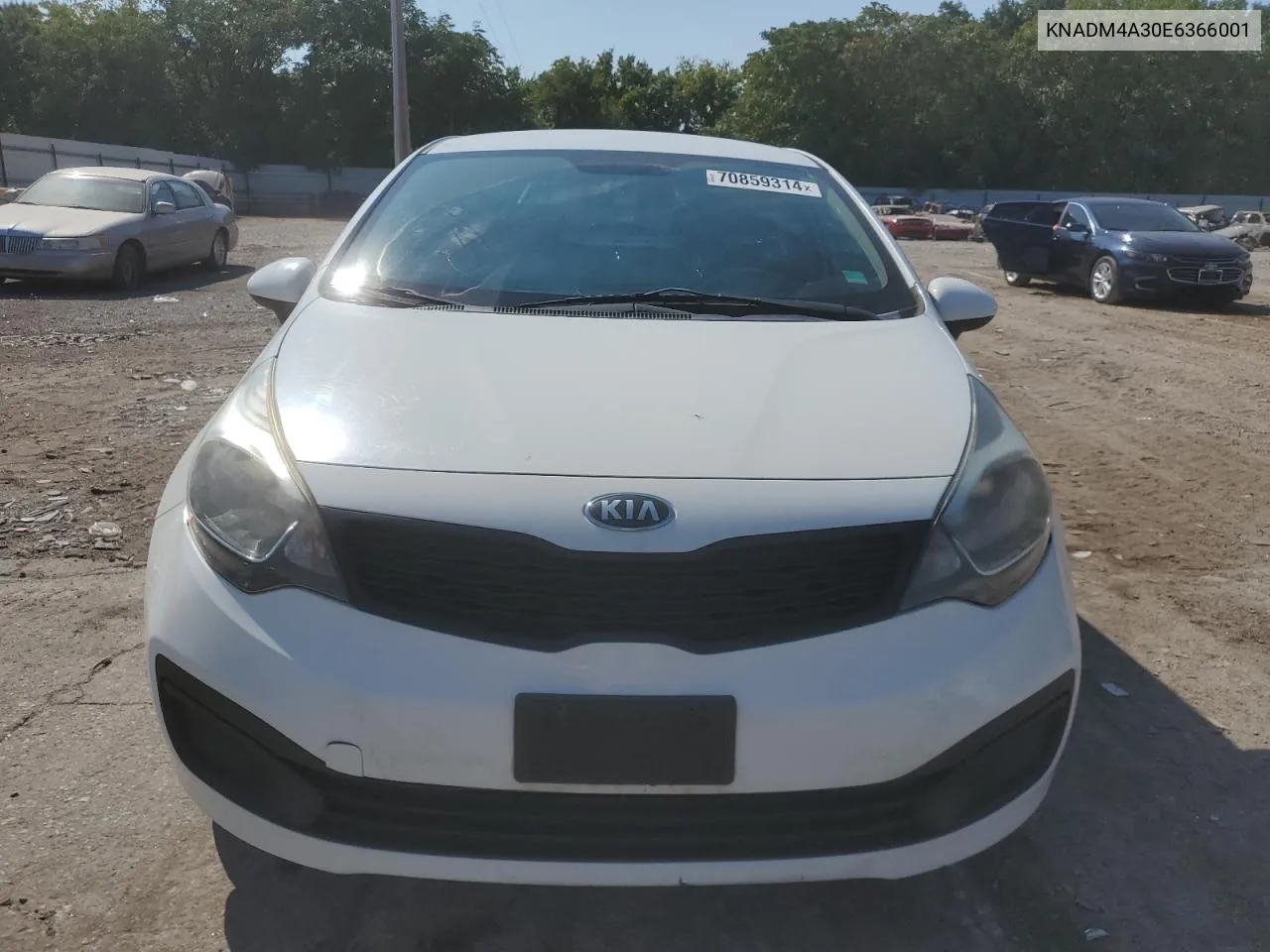 KNADM4A30E6366001 2014 Kia Rio Lx