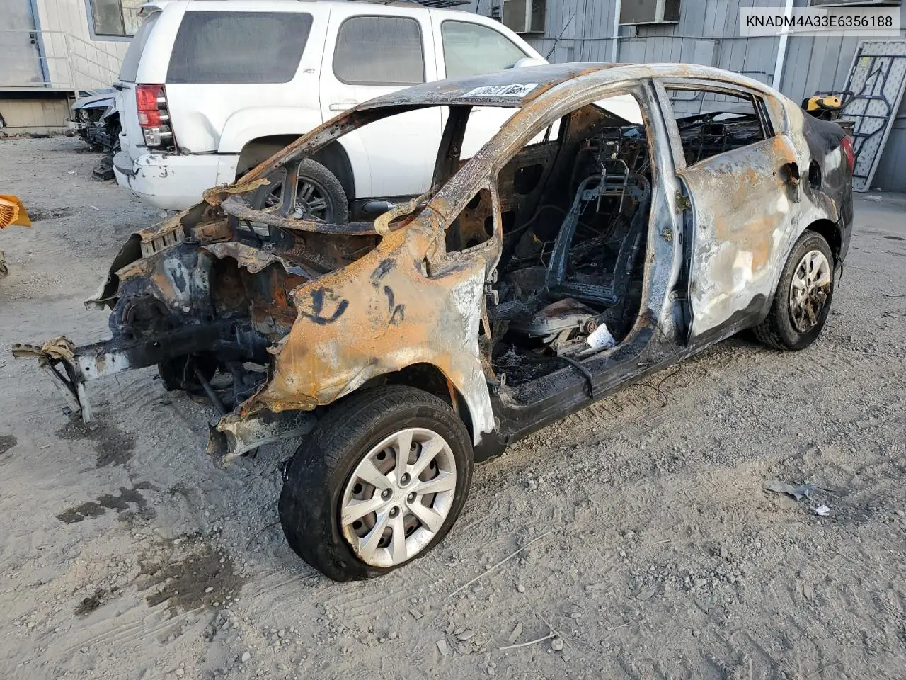 KNADM4A33E6356188 2014 Kia Rio Lx