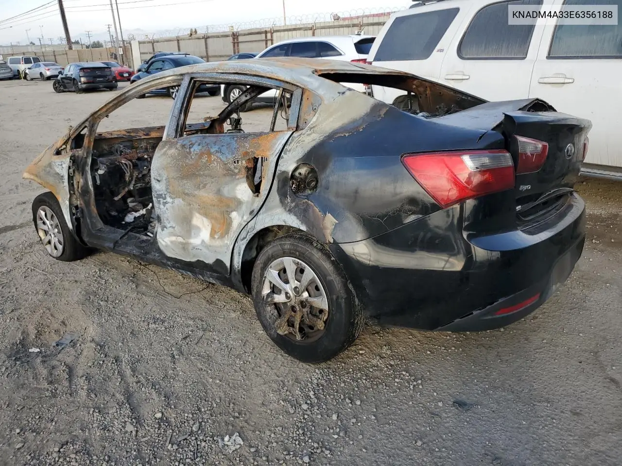KNADM4A33E6356188 2014 Kia Rio Lx