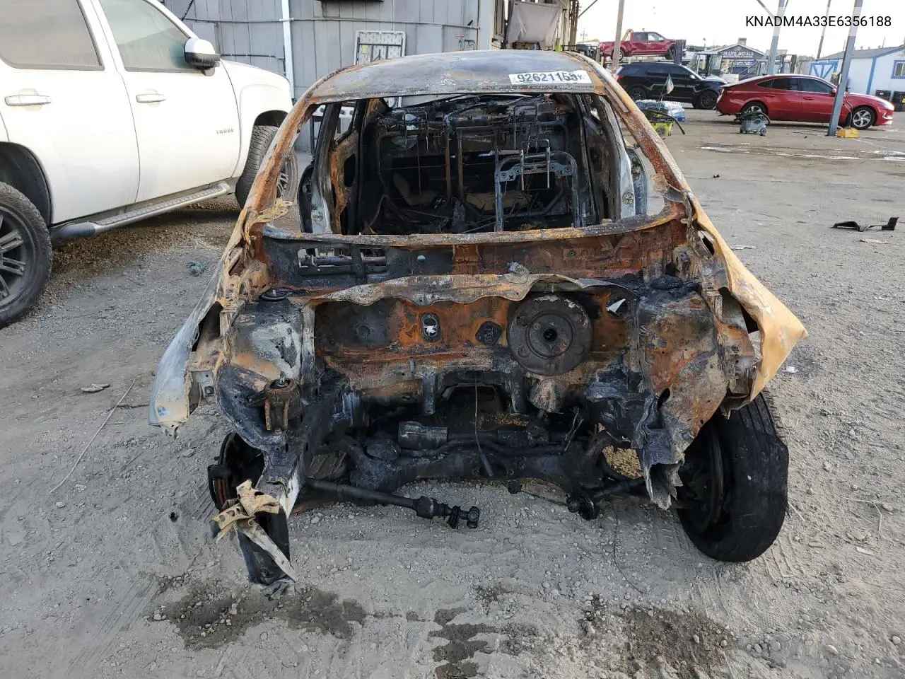 KNADM4A33E6356188 2014 Kia Rio Lx