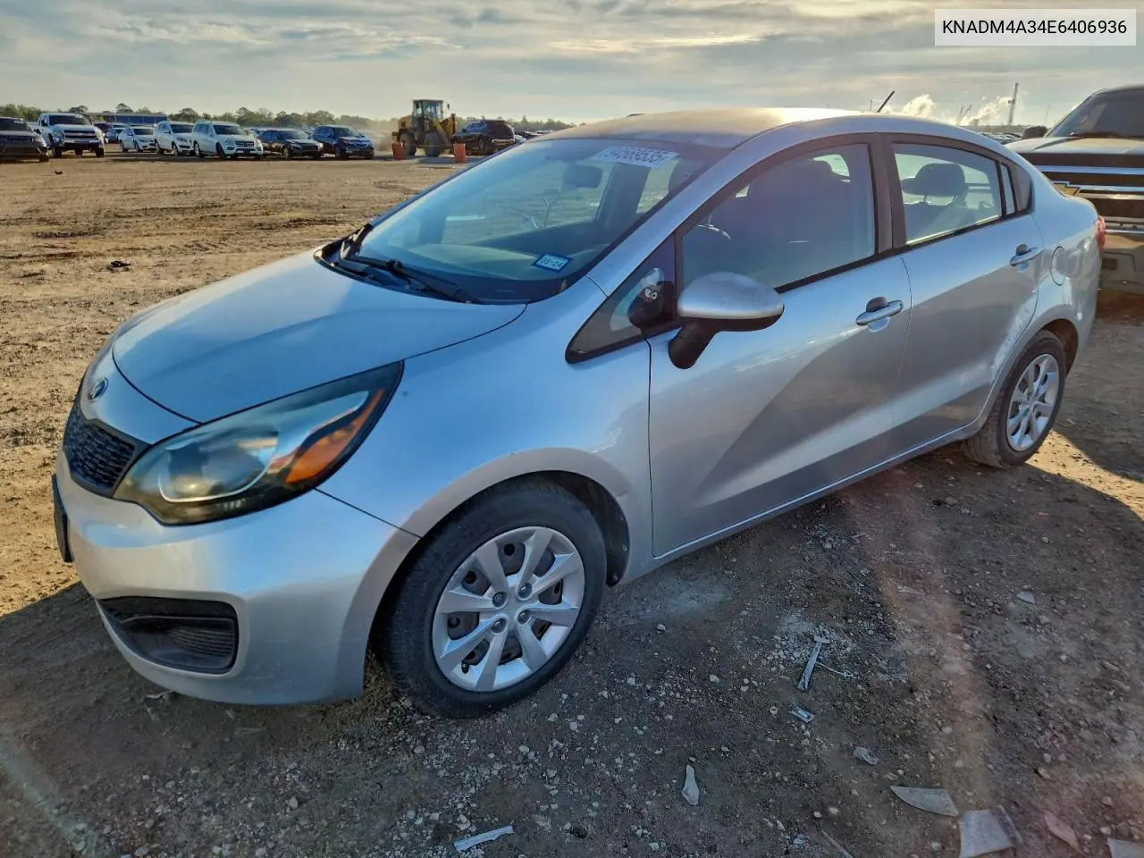 KNADM4A34E6406936 2014 Kia Rio Lx
