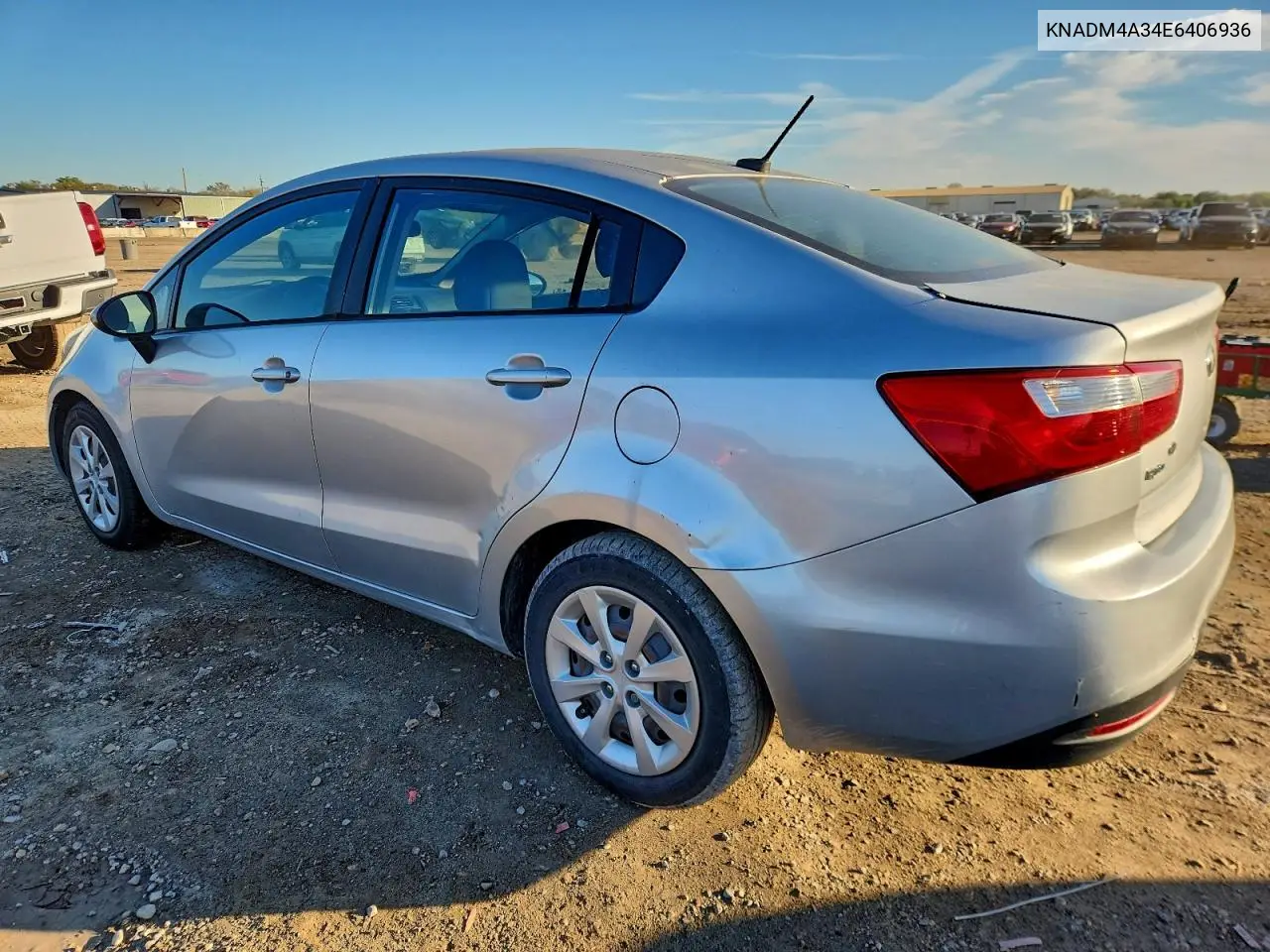 KNADM4A34E6406936 2014 Kia Rio Lx