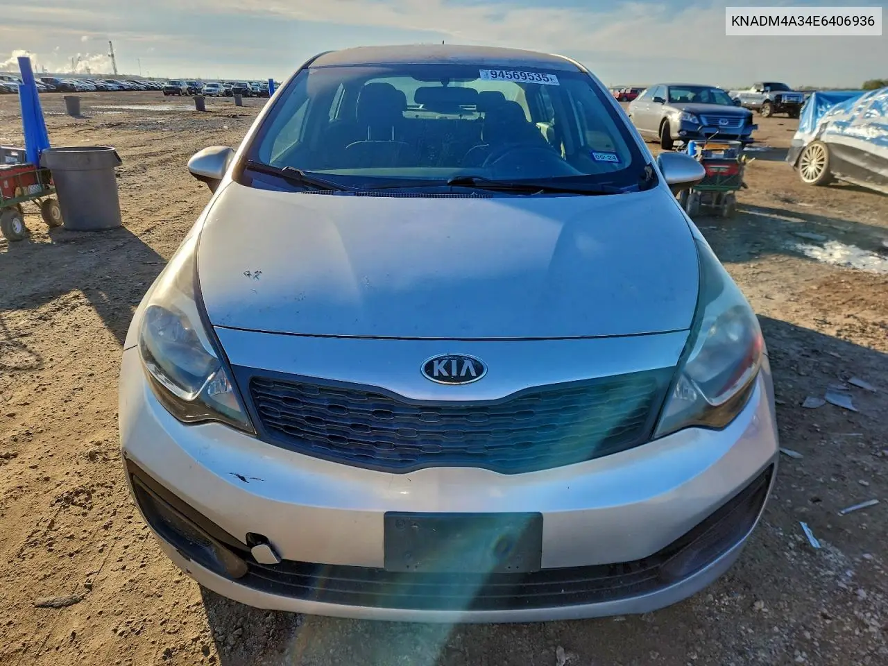 KNADM4A34E6406936 2014 Kia Rio Lx