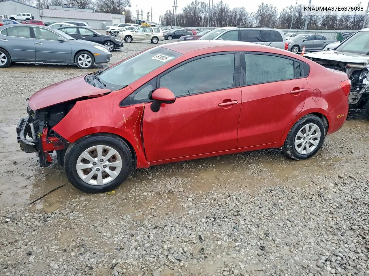 KNADM4A37E6376038 2014 Kia Rio Lx