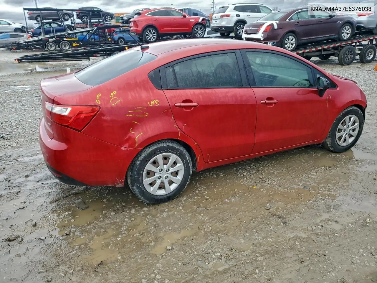 KNADM4A37E6376038 2014 Kia Rio Lx