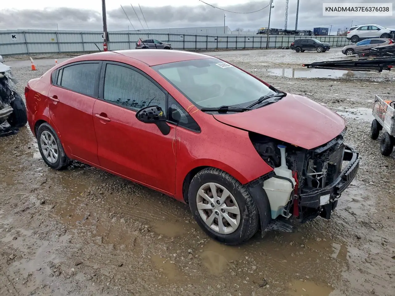 KNADM4A37E6376038 2014 Kia Rio Lx