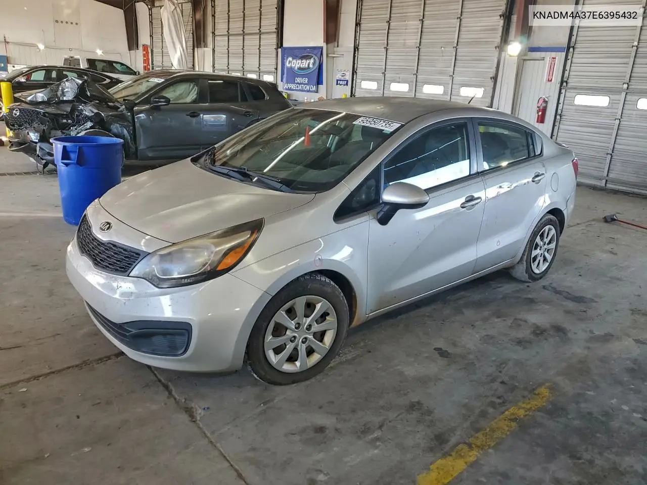 KNADM4A37E6395432 2014 Kia Rio Lx