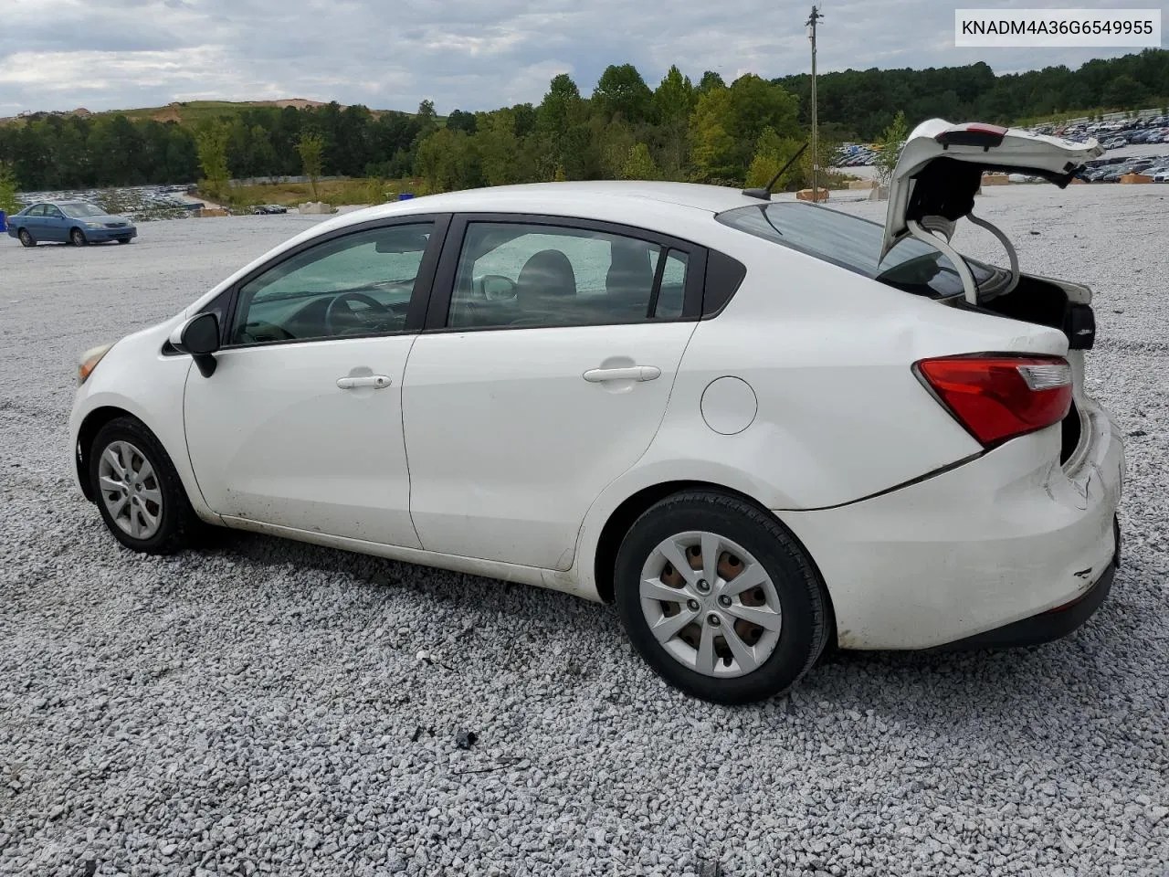 KNADM4A36G6549955 2016 Kia Rio Lx