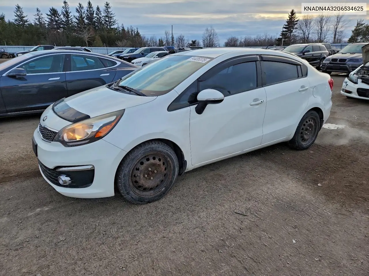 KNADN4A32G6534625 2016 Kia Rio Ex