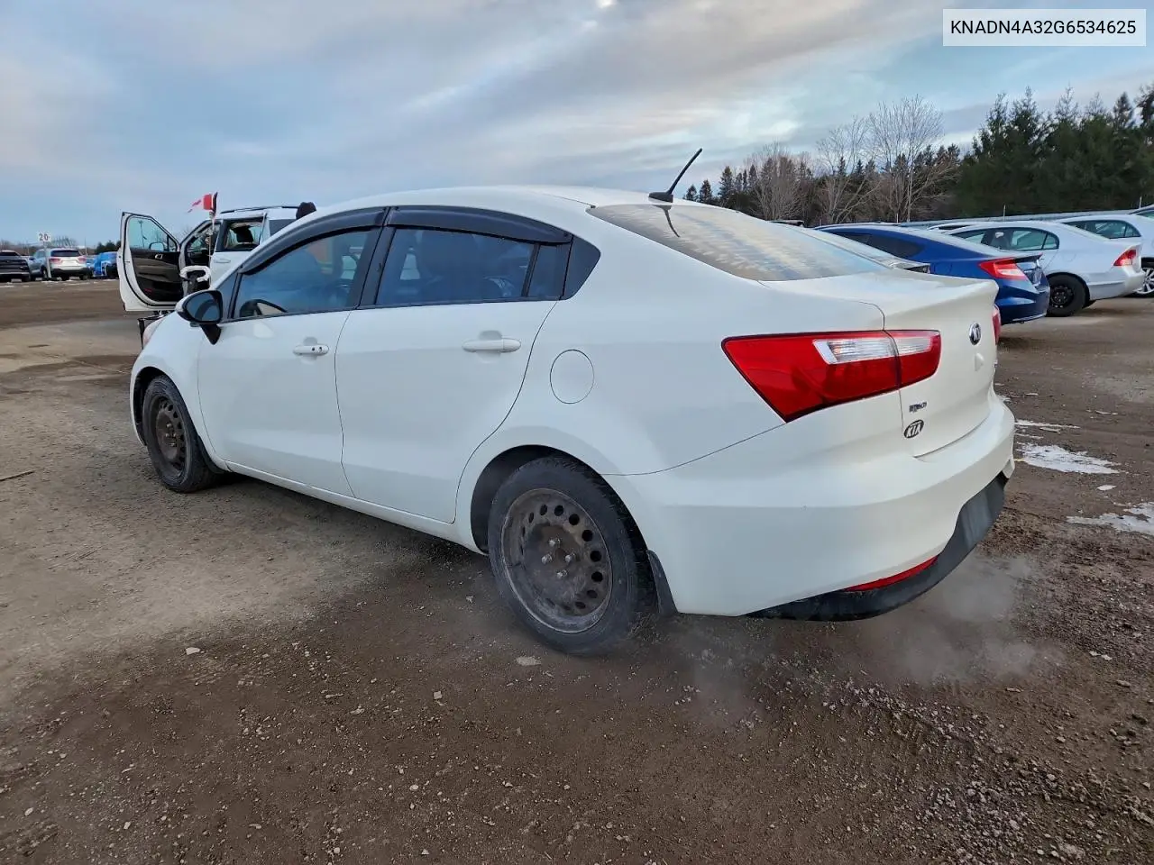 KNADN4A32G6534625 2016 Kia Rio Ex