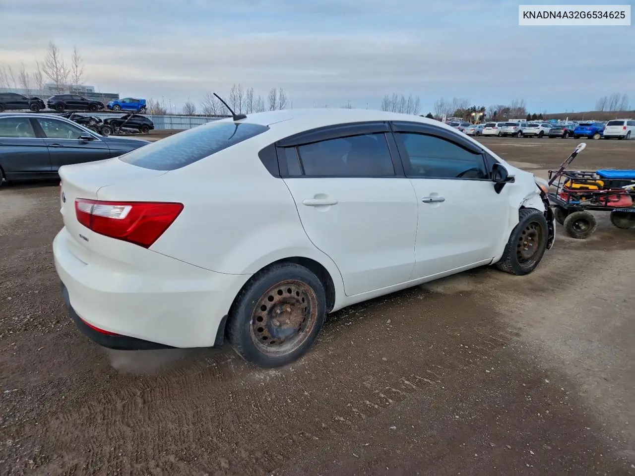 KNADN4A32G6534625 2016 Kia Rio Ex