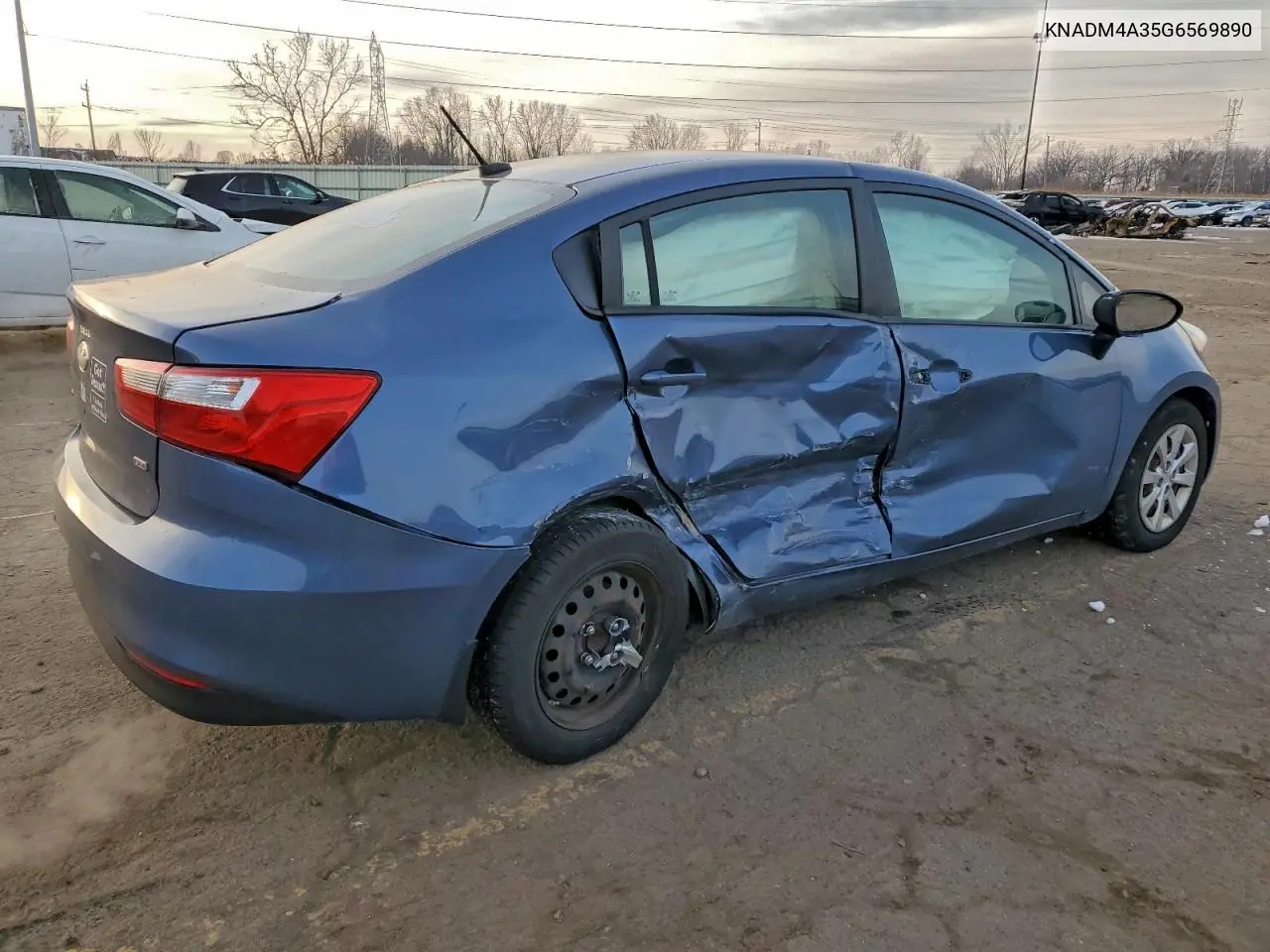 KNADM4A35G6569890 2016 Kia Rio Lx