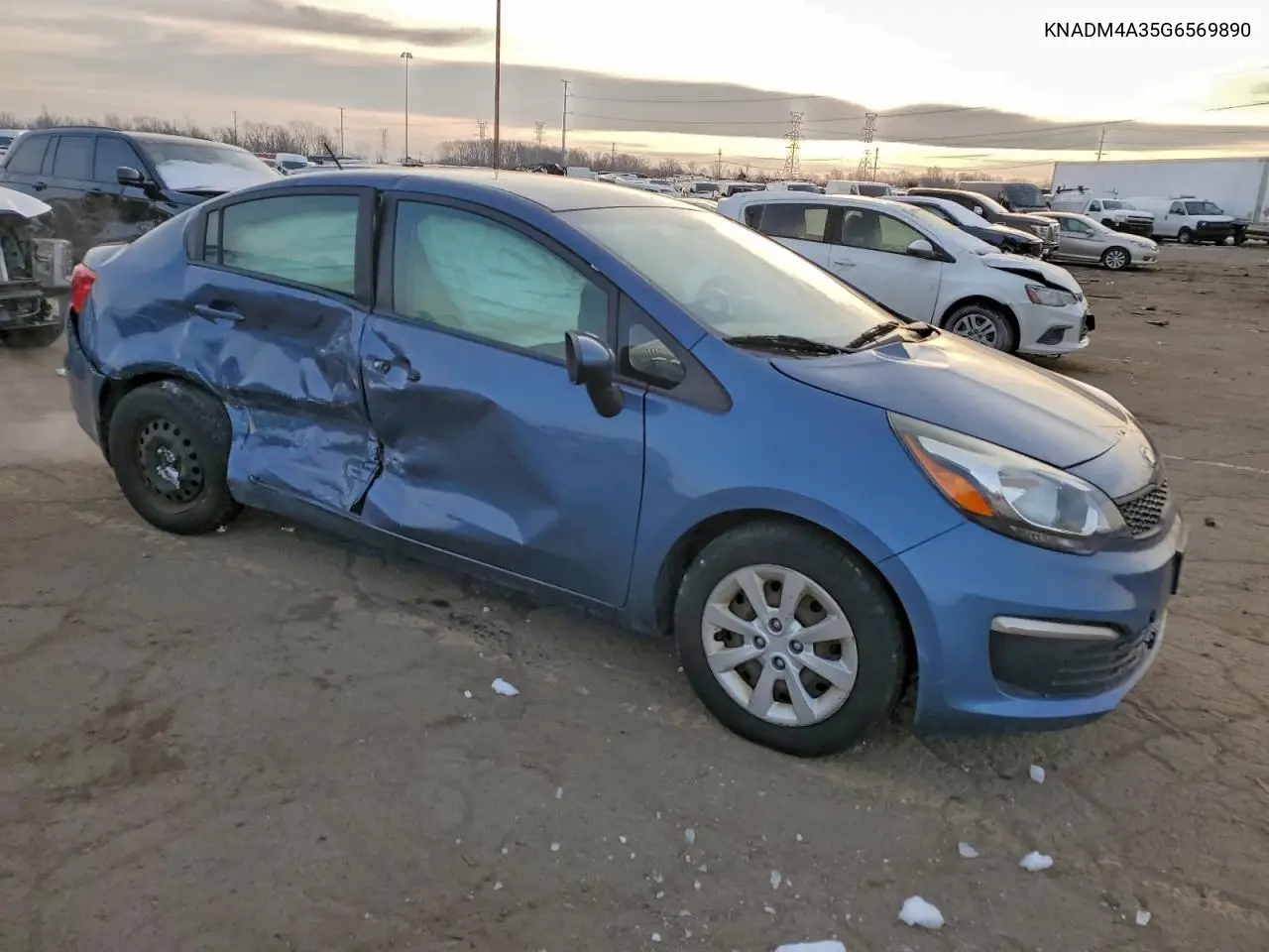 KNADM4A35G6569890 2016 Kia Rio Lx