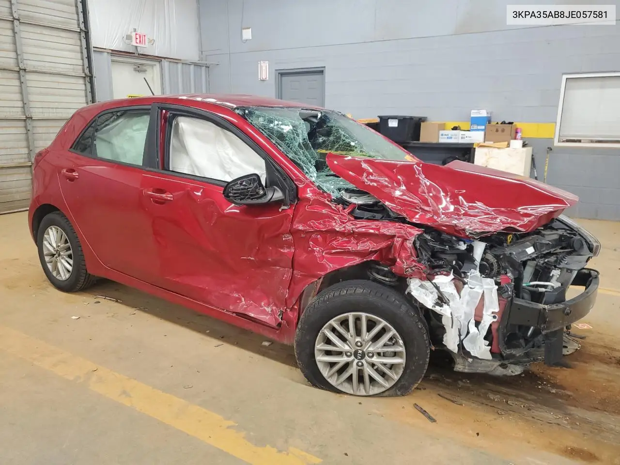 3KPA35AB8JE057581 2018 Kia Rio Ex