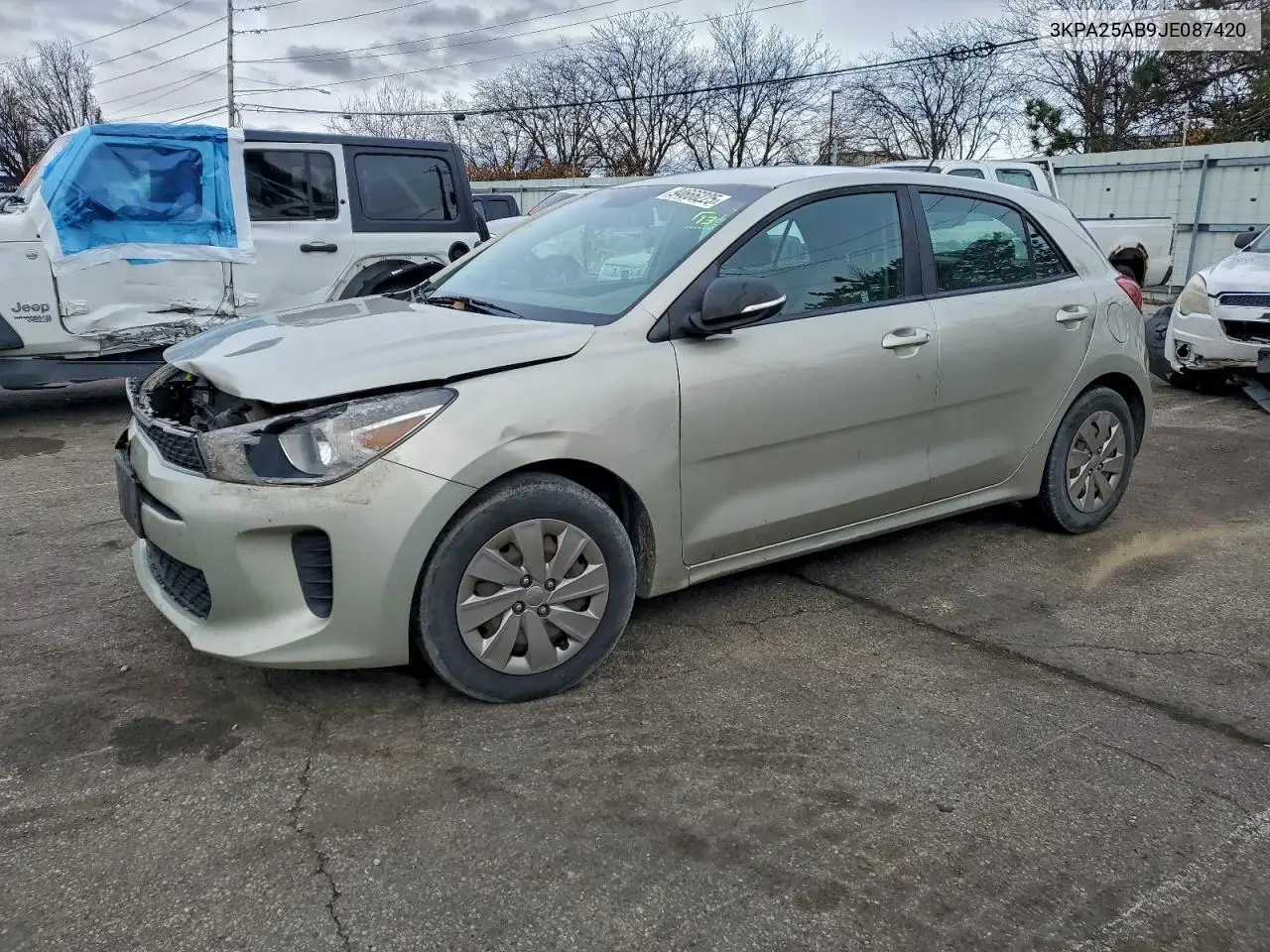 3KPA25AB9JE087420 2018 Kia Rio Lx