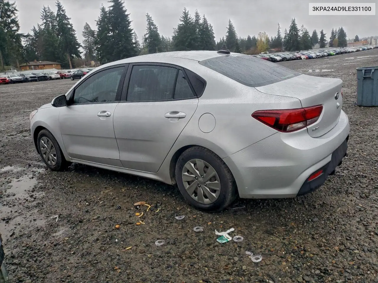 3KPA24AD9LE331100 2020 Kia Rio Lx