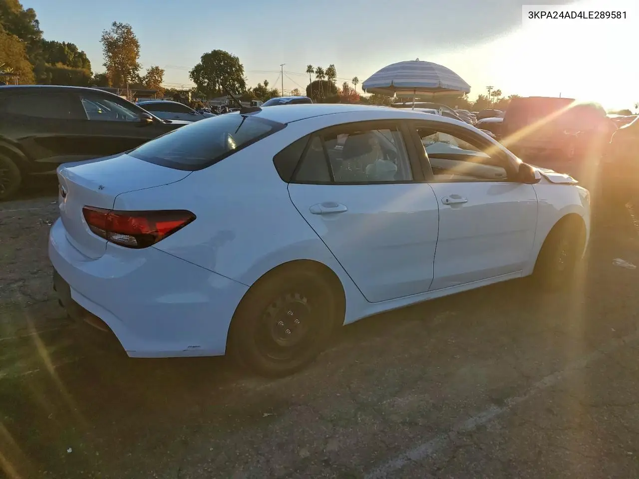 3KPA24AD4LE289581 2020 Kia Rio Lx
