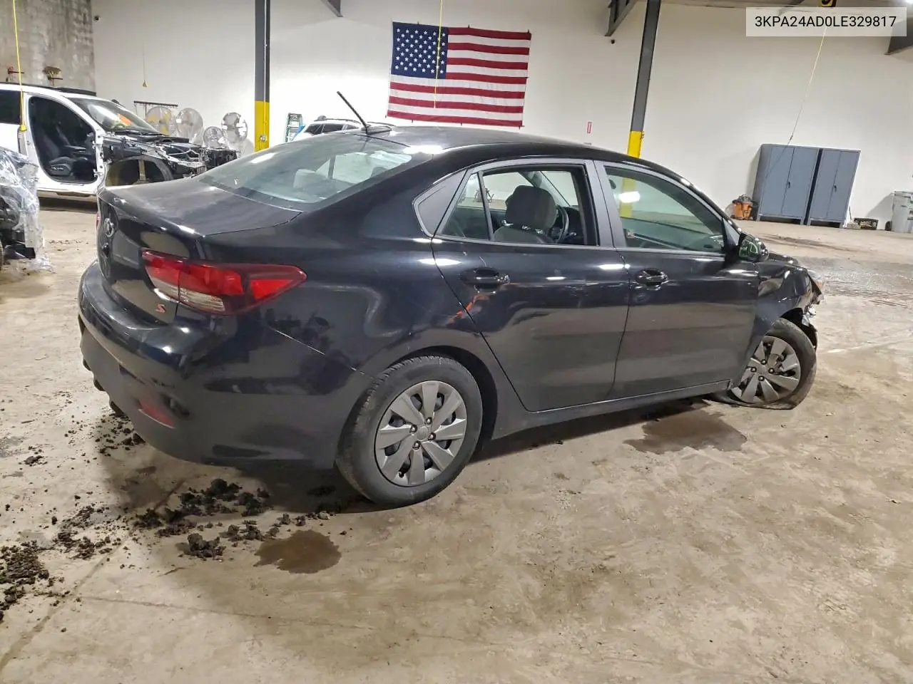 3KPA24AD0LE329817 2020 Kia Rio Lx