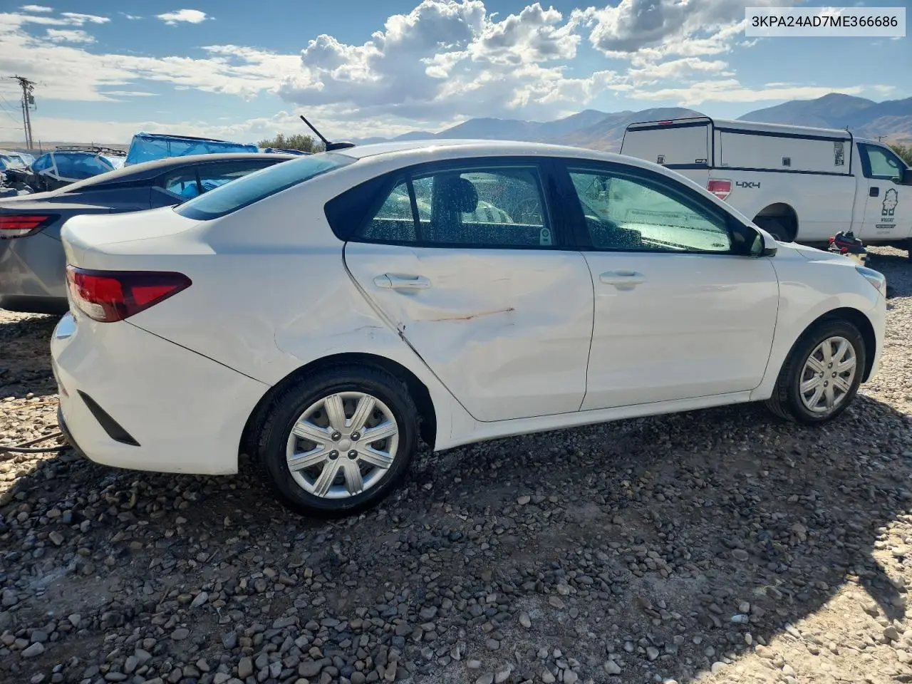 3KPA24AD7ME366686 2021 Kia Rio Lx