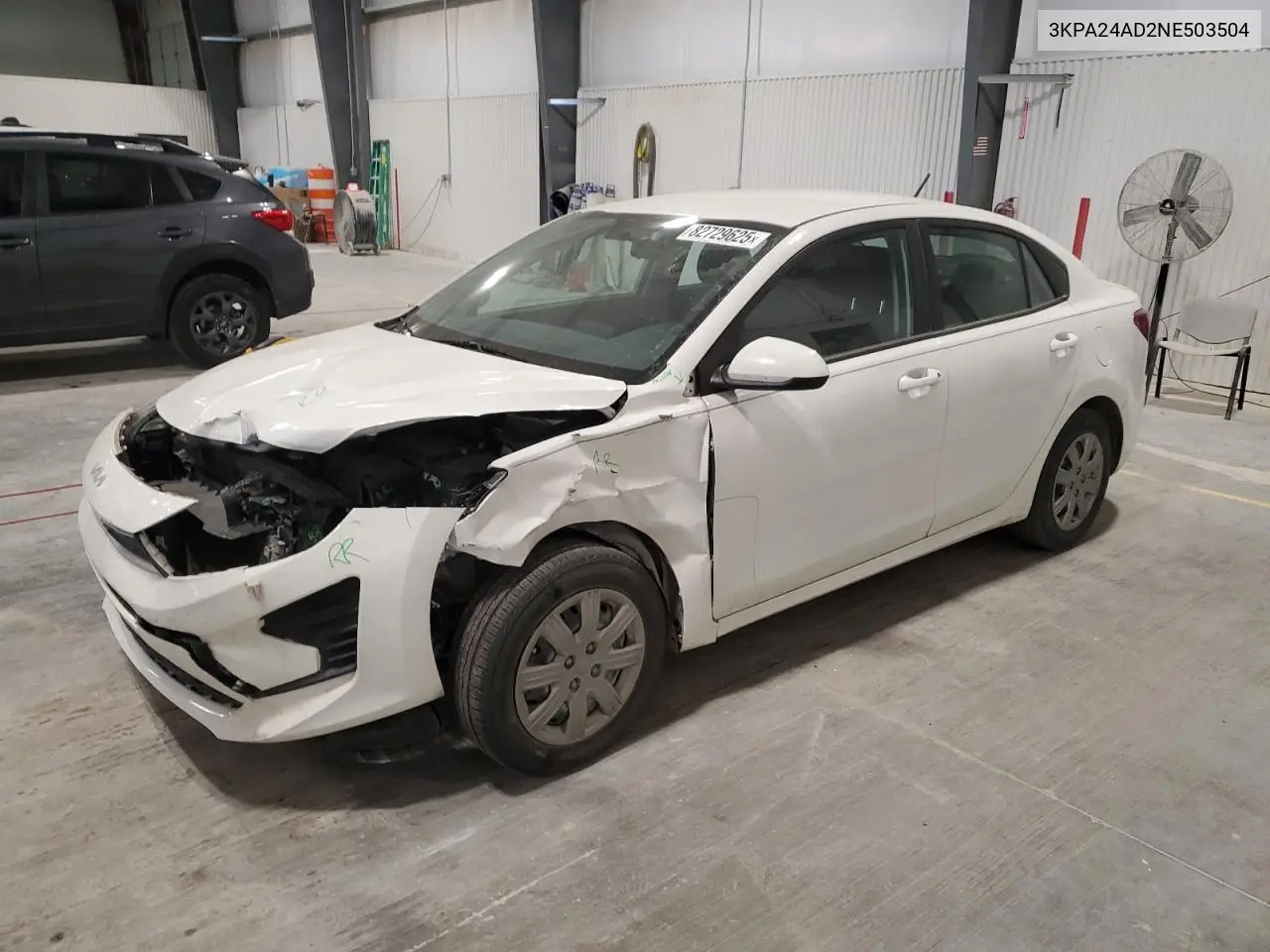 3KPA24AD2NE503504 2022 Kia Rio Lx