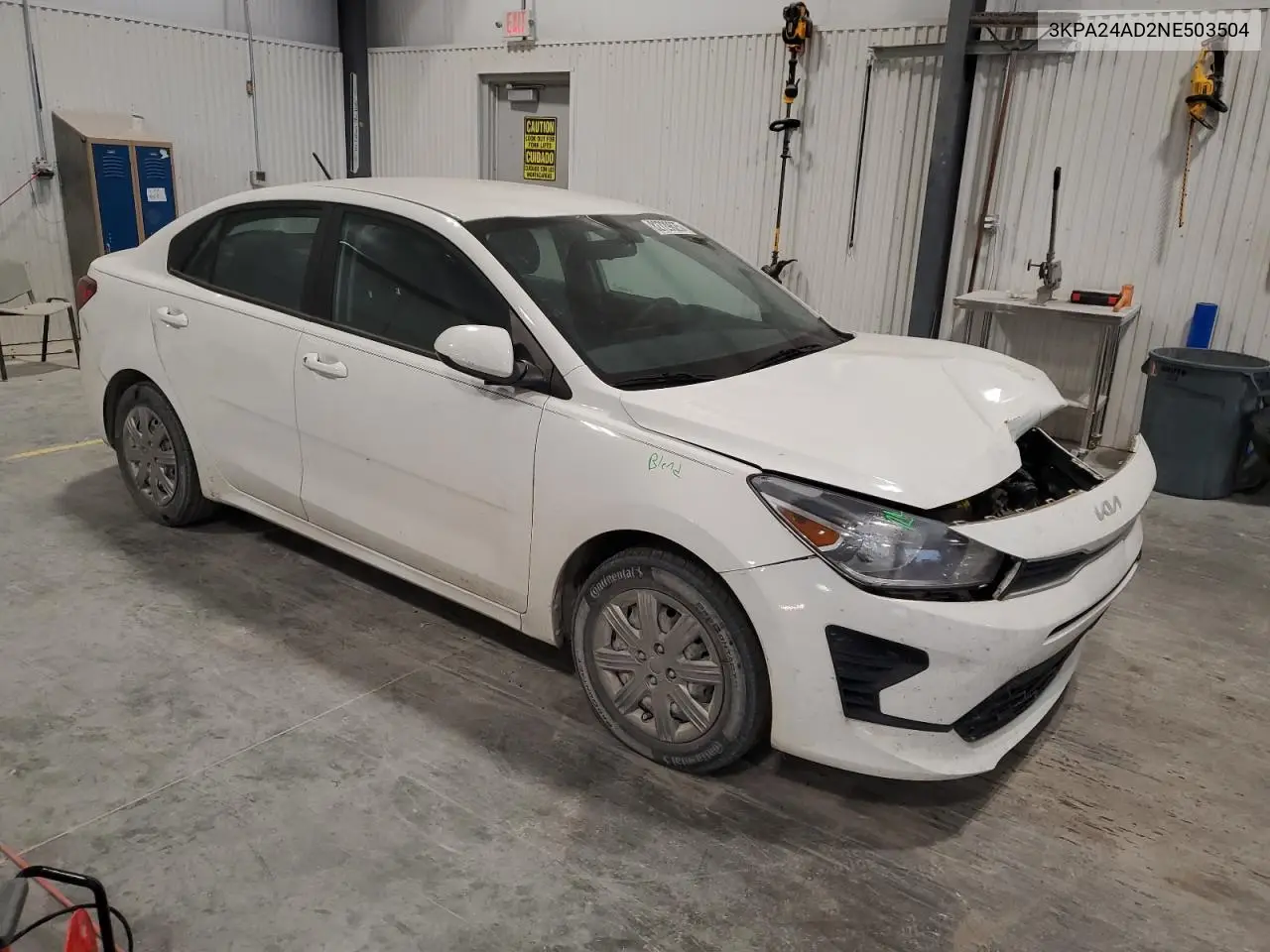 3KPA24AD2NE503504 2022 Kia Rio Lx