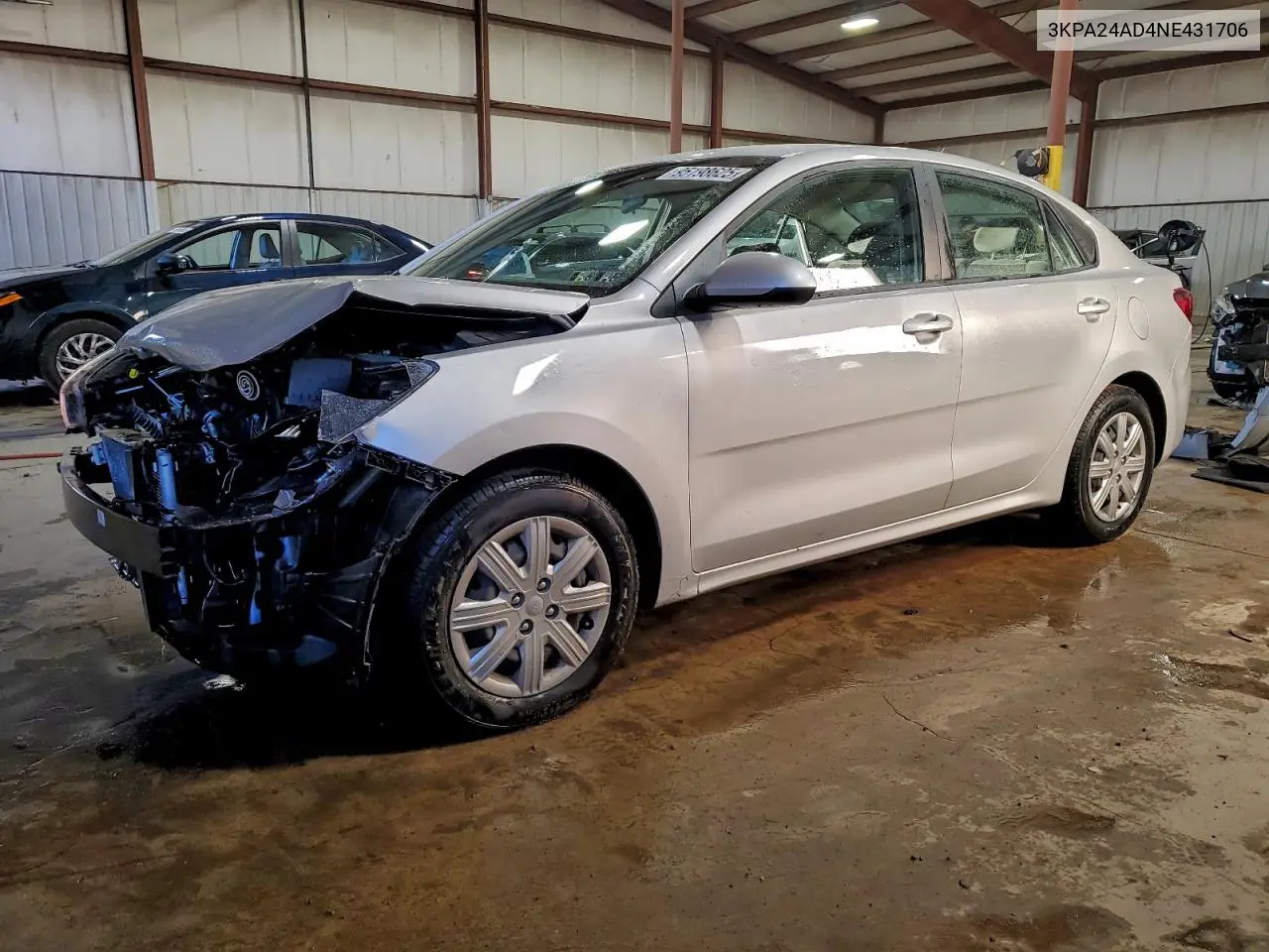3KPA24AD4NE431706 2022 Kia Rio Lx