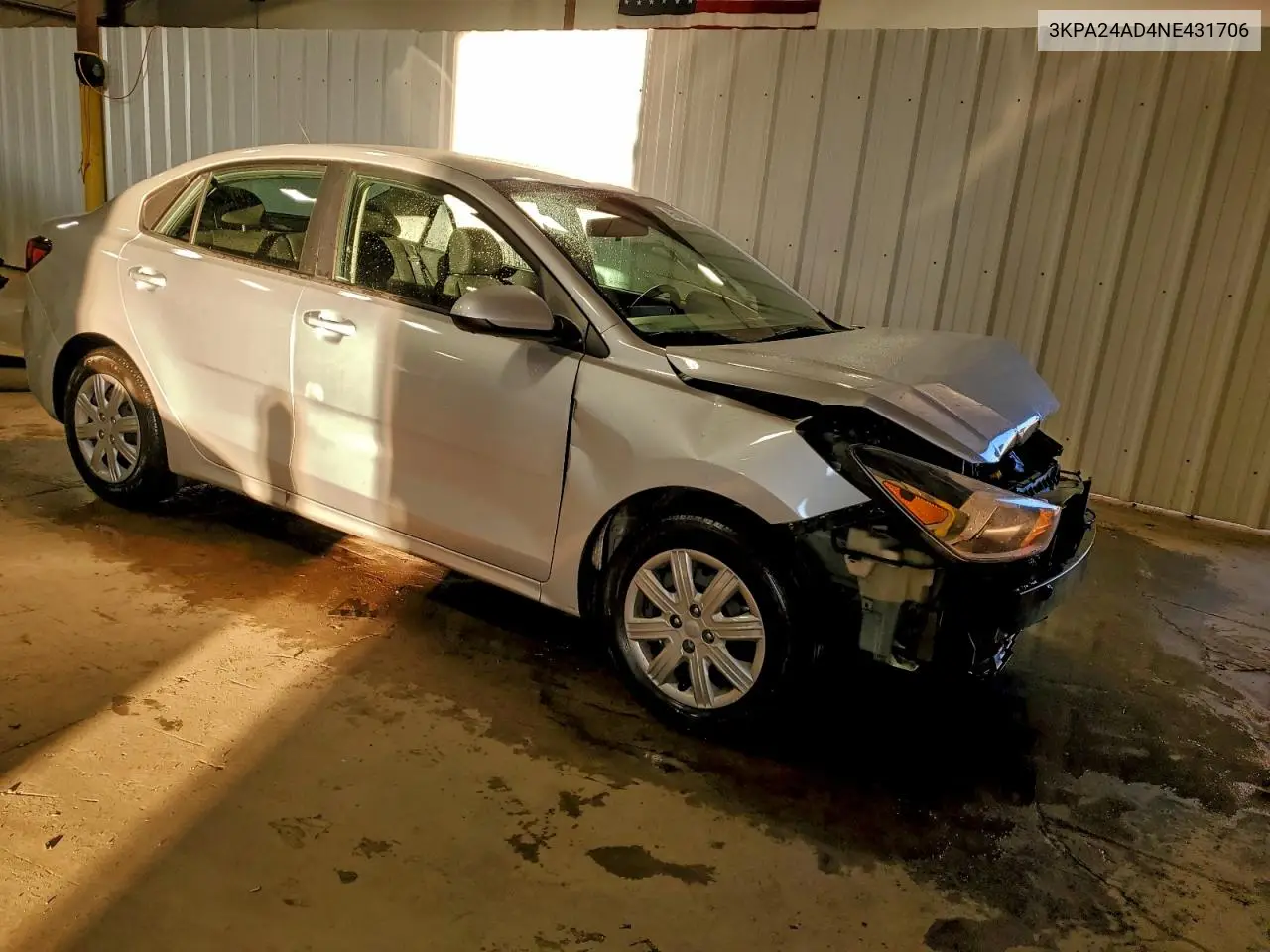 3KPA24AD4NE431706 2022 Kia Rio Lx