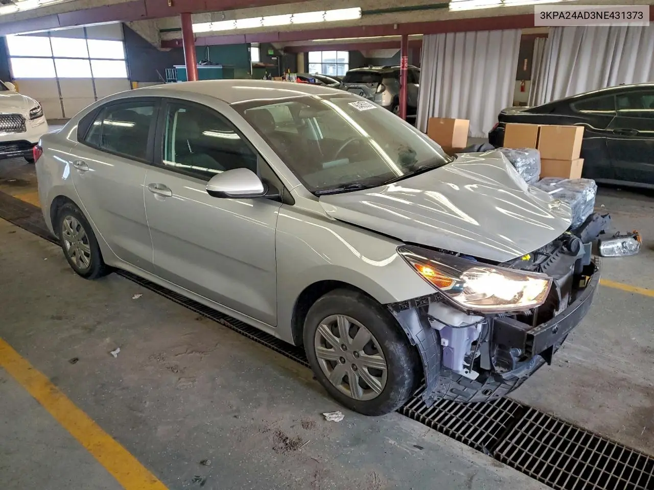 3KPA24AD3NE431373 2022 Kia Rio Lx