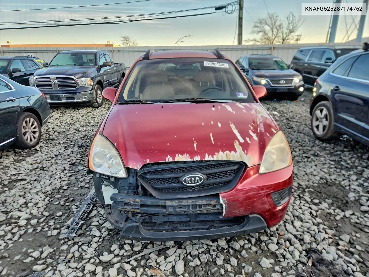 KNAFG525287174762 2008 Kia Rondo Base