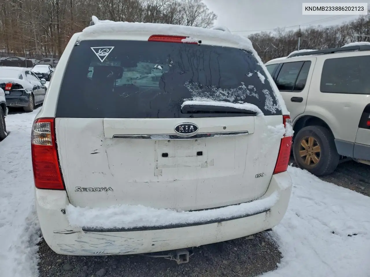 KNDMB233886202123 2008 Kia Sedona Ex