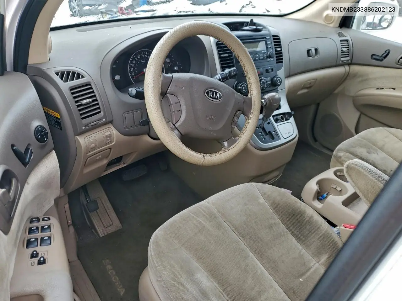KNDMB233886202123 2008 Kia Sedona Ex