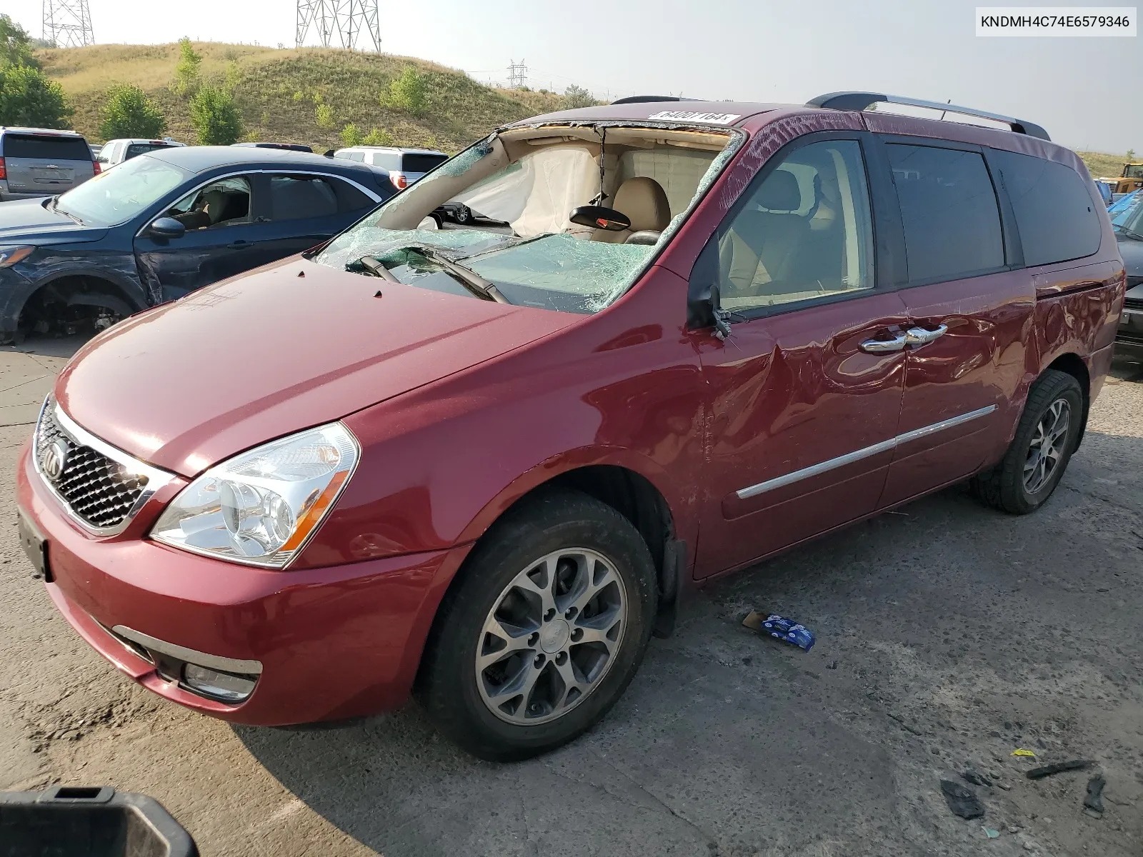 KNDMH4C74E6579346 2014 Kia Sedona Ex