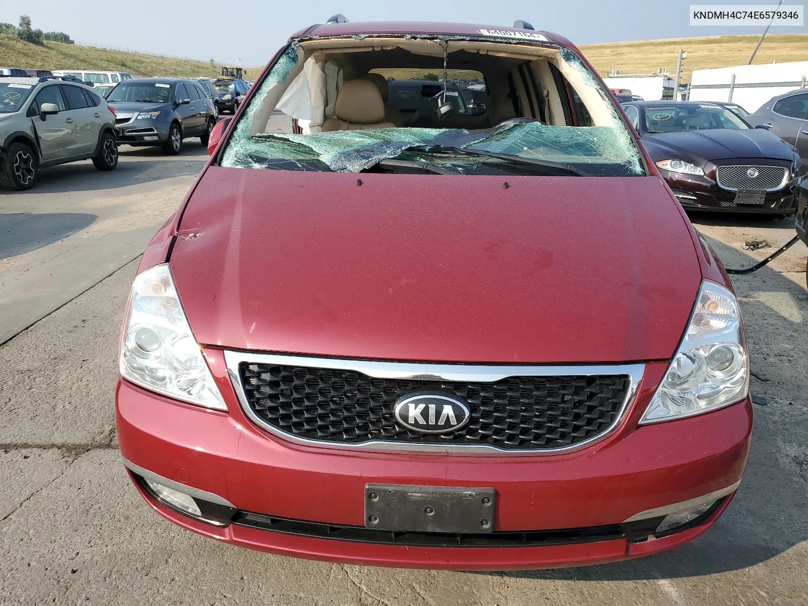 KNDMH4C74E6579346 2014 Kia Sedona Ex