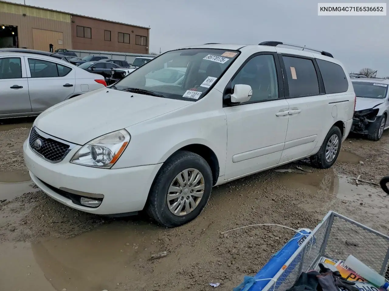 KNDMG4C71E6536652 2014 Kia Sedona Lx