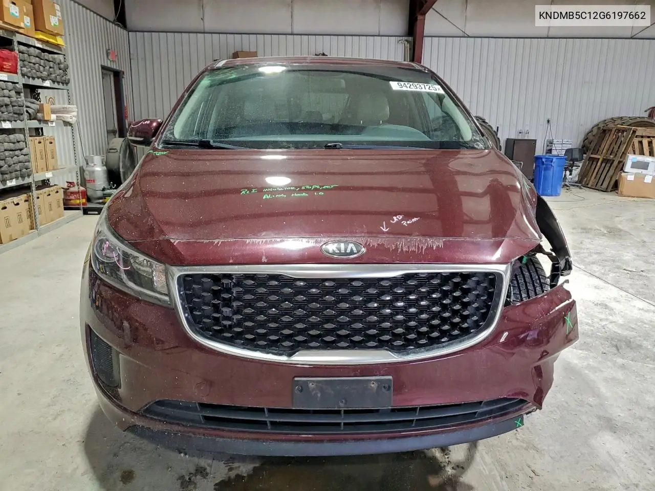 KNDMB5C12G6197662 2016 Kia Sedona Lx