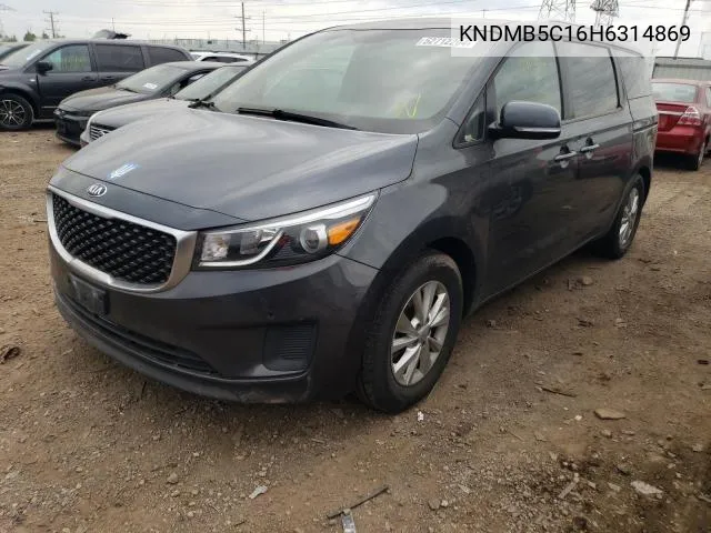 KNDMB5C16H6314869 2017 Kia Sedona Lx