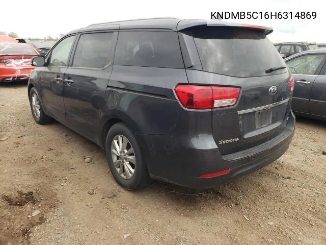 KNDMB5C16H6314869 2017 Kia Sedona Lx