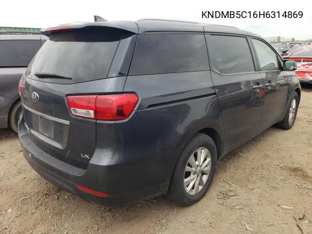 KNDMB5C16H6314869 2017 Kia Sedona Lx