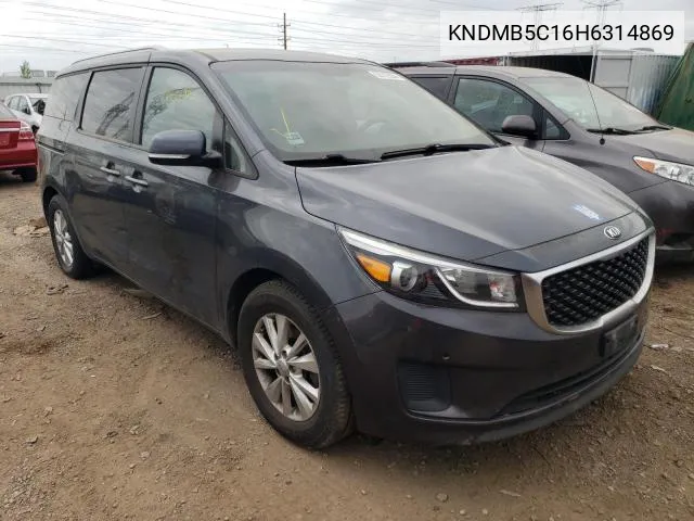 KNDMB5C16H6314869 2017 Kia Sedona Lx