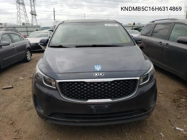 KNDMB5C16H6314869 2017 Kia Sedona Lx