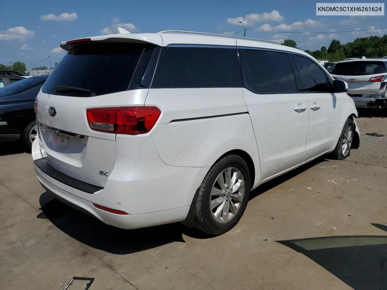 KNDMC5C1XH6261624 2017 Kia Sedona Ex