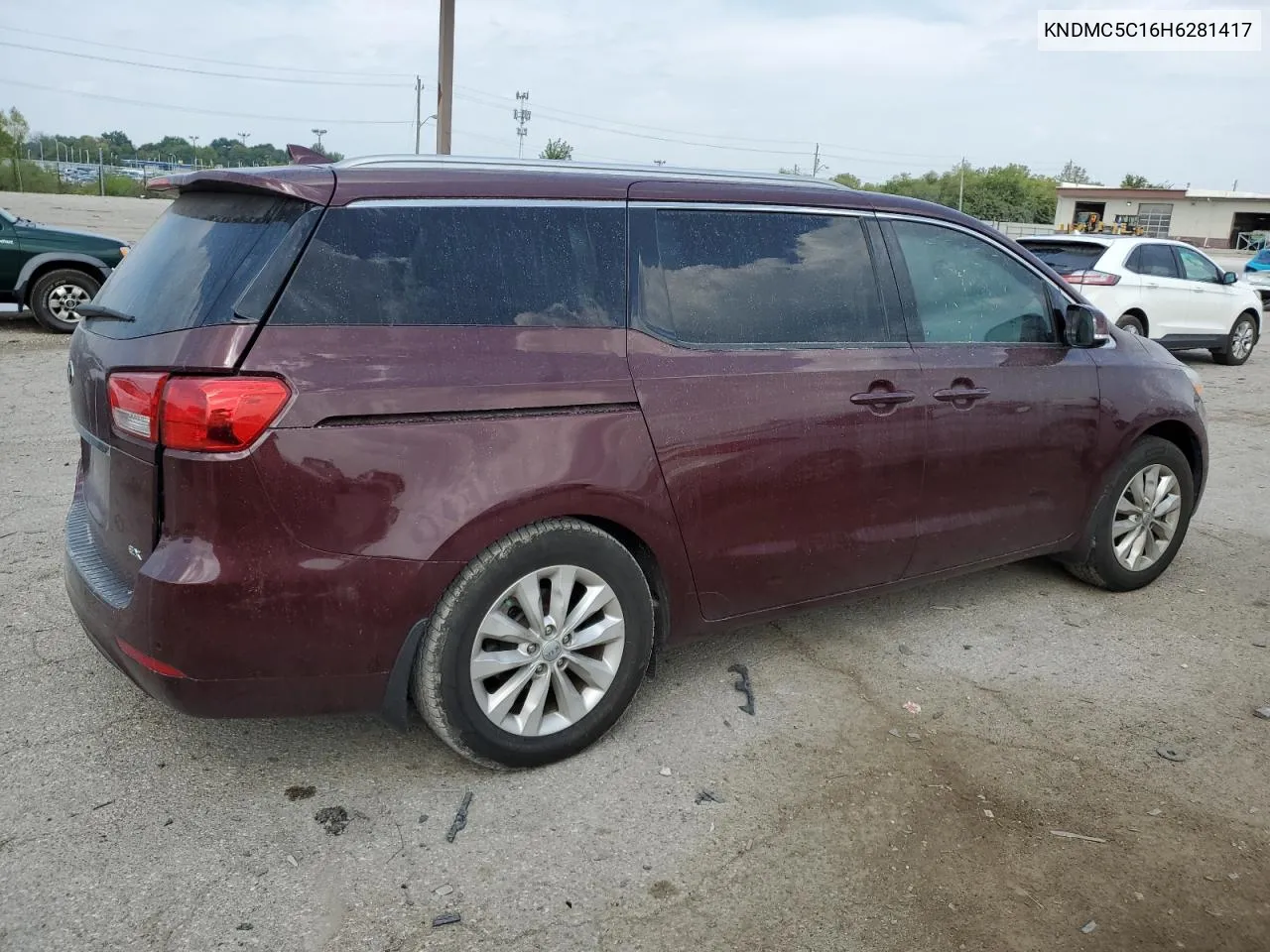 KNDMC5C16H6281417 2017 Kia Sedona Ex