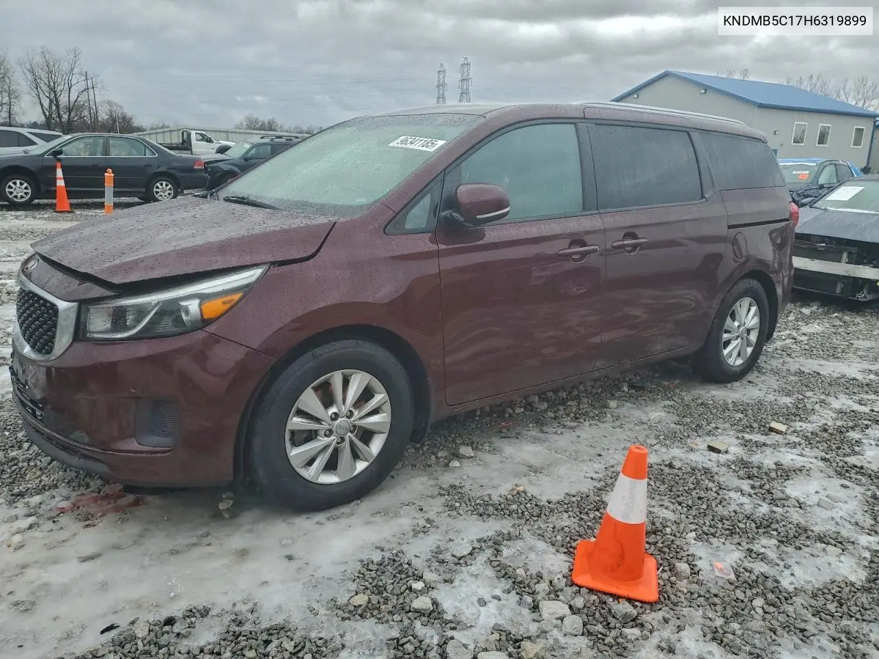 KNDMB5C17H6319899 2017 Kia Sedona Lx