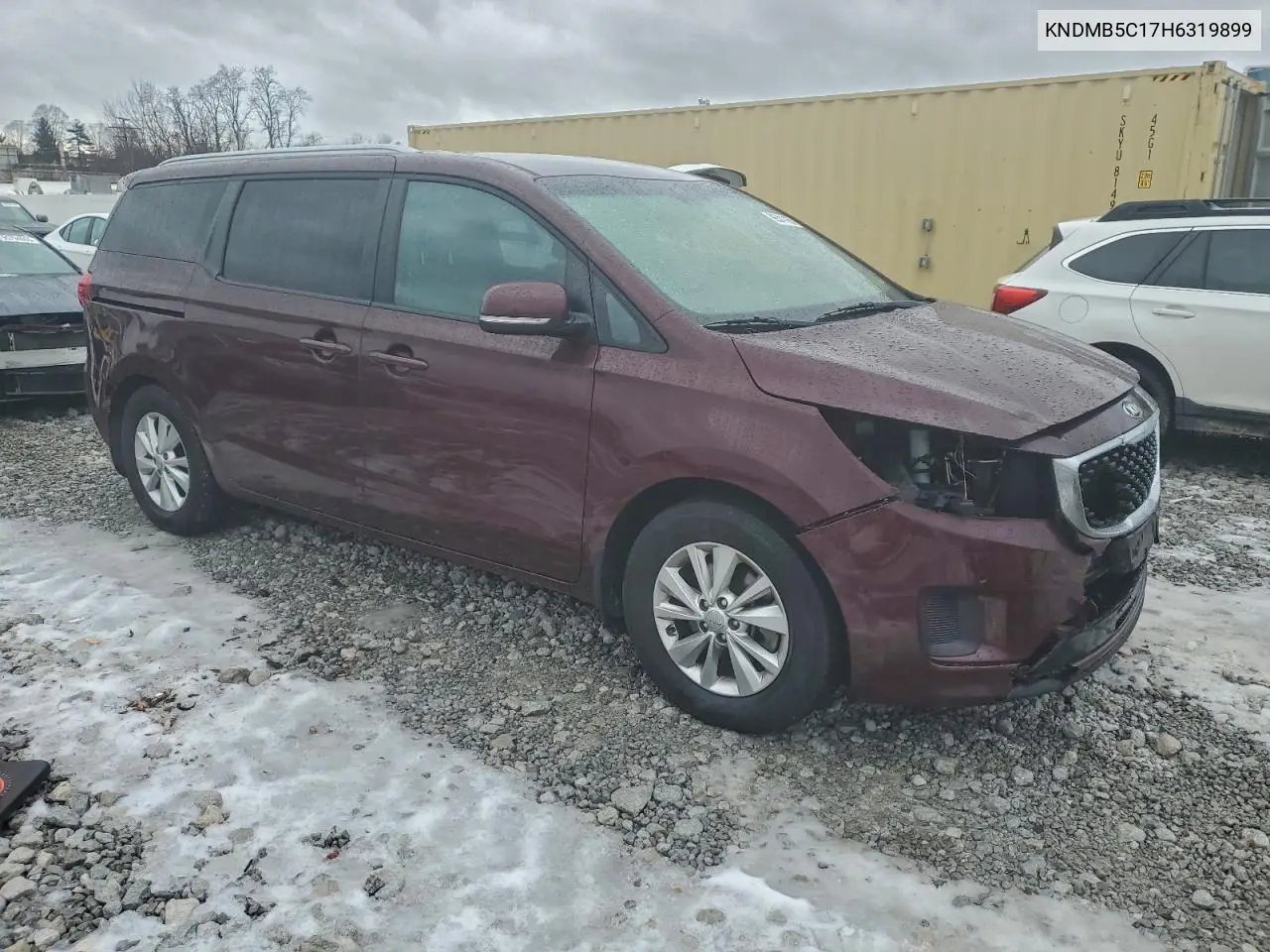 KNDMB5C17H6319899 2017 Kia Sedona Lx