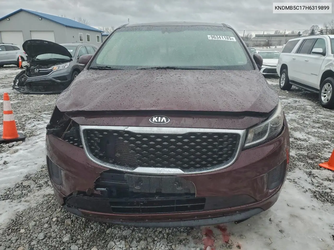 KNDMB5C17H6319899 2017 Kia Sedona Lx