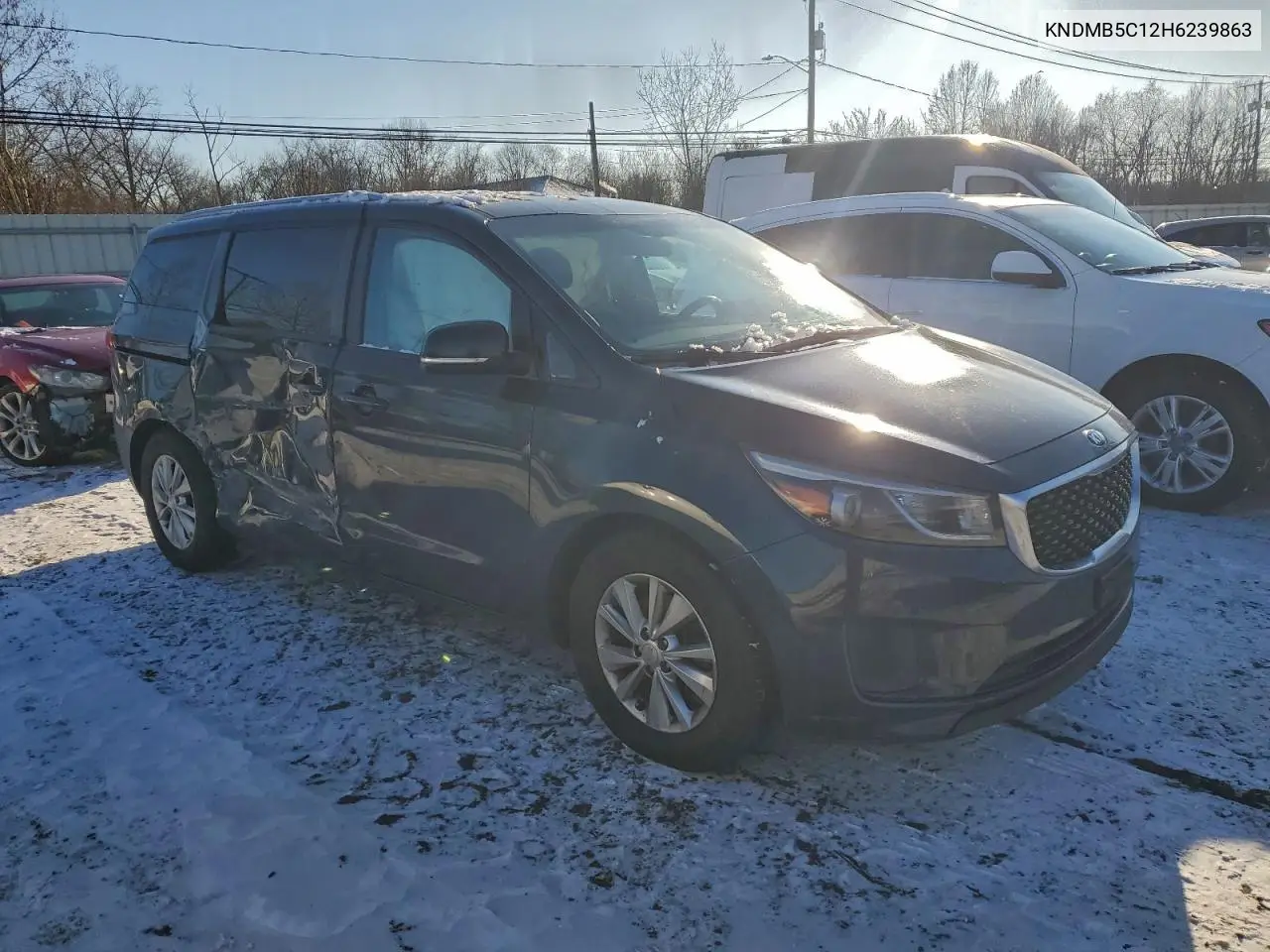 KNDMB5C12H6239863 2017 Kia Sedona Lx