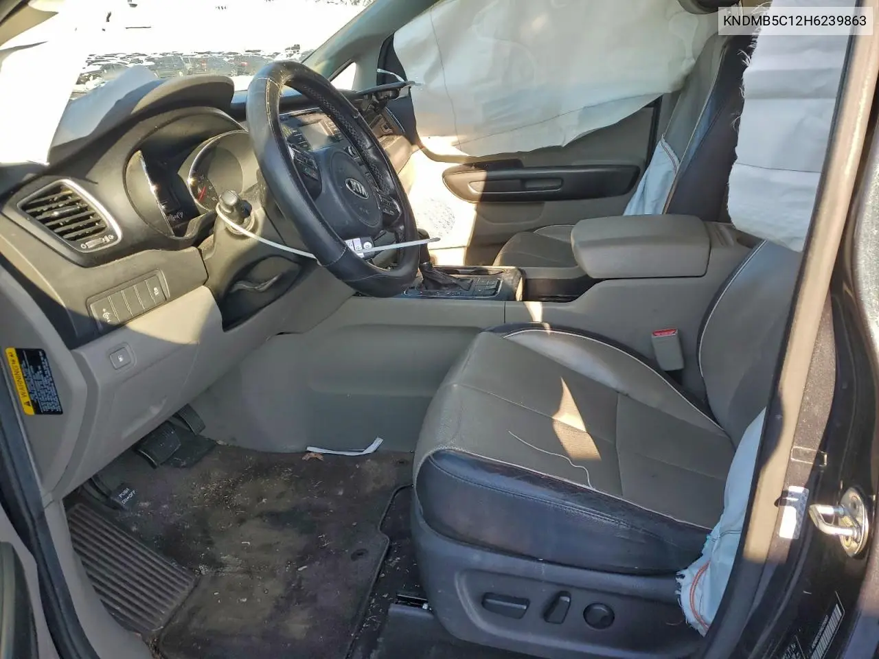 KNDMB5C12H6239863 2017 Kia Sedona Lx